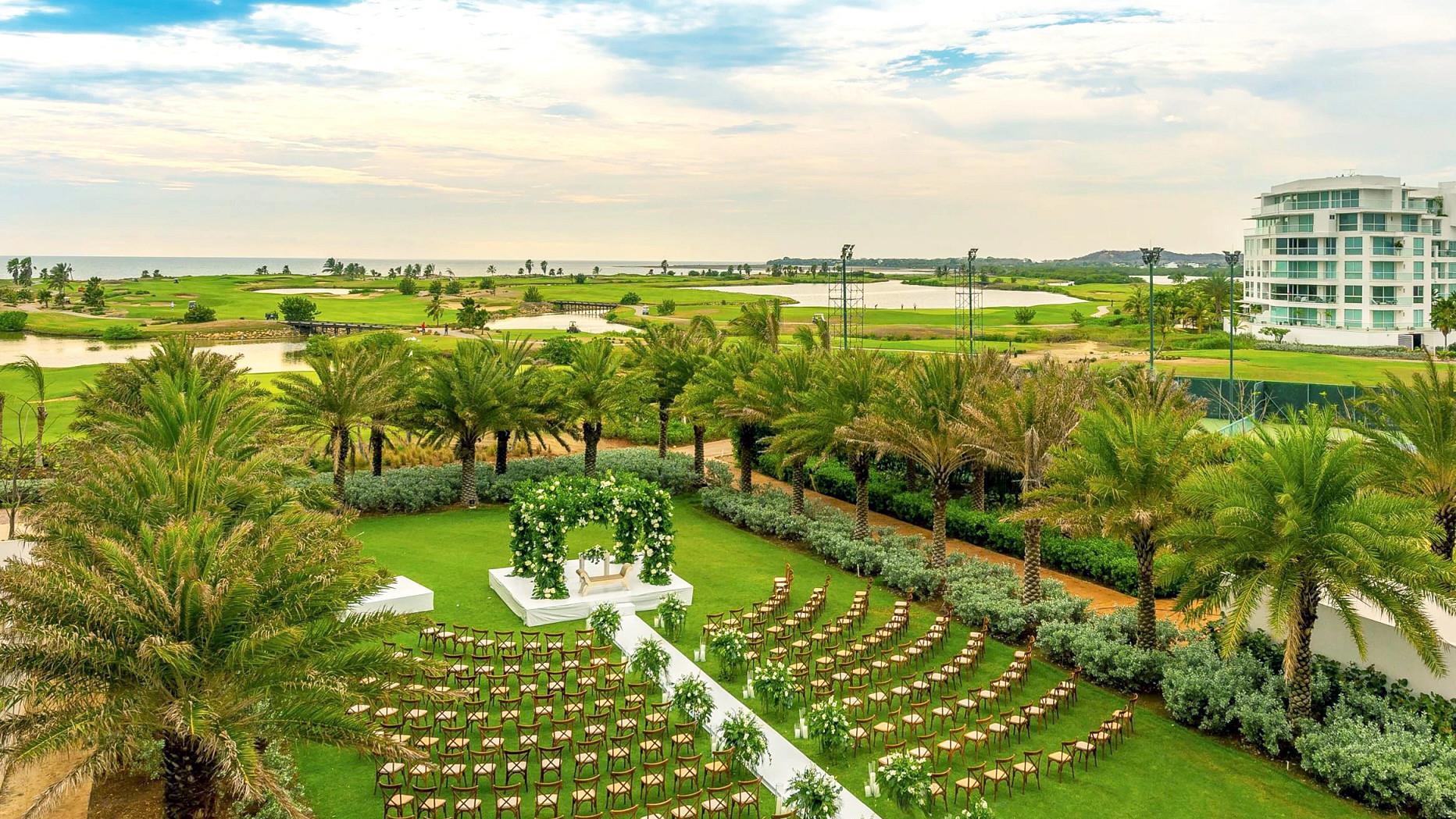 Garden Aerial View Ceremony Setup — Dreams Karibana Cartagena