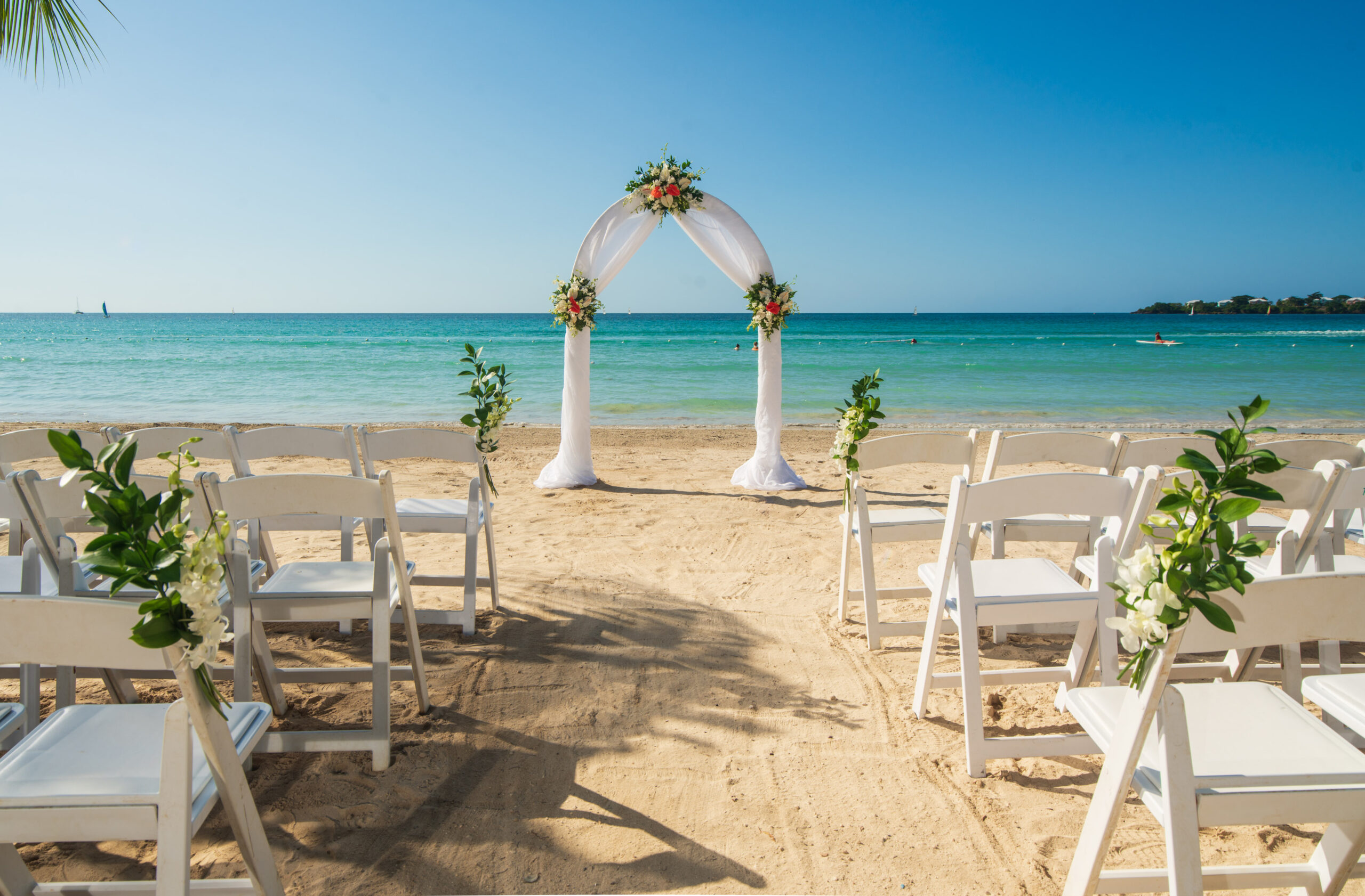 Beach ceremony venue at RIU Palace Tropical Bay — Bloody Bay, Negril, Jamaica