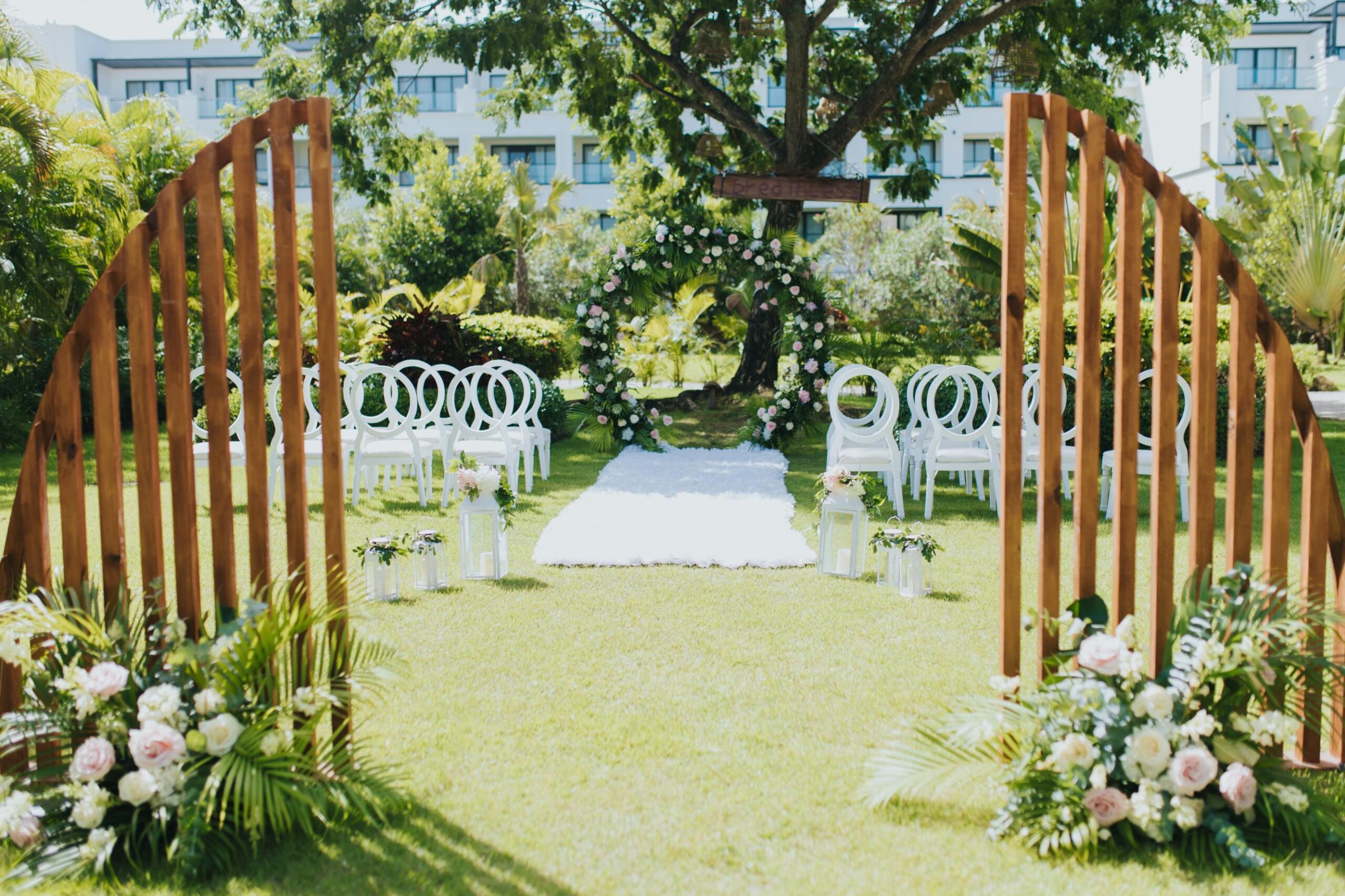 Lovely Garden Ceremony — Dreams Onyx Destination Wedding