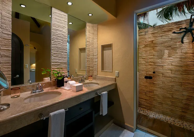Beachfront Casita Suite Bathroom — El Dorado Casitas Royale