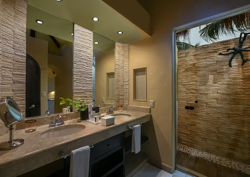 Royal Retreat Beachfront Suite Bathroom — El Dorado Casitas Royale
