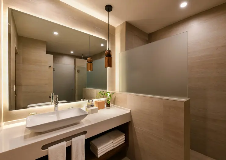 Royal Retreat Deluxe Garden Suite Bathroom — El Dorado Royale