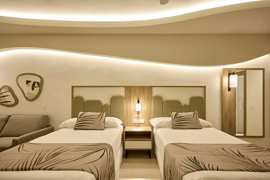 2 Bedroom Family Double Beds — Hotel RIU Palace Aquarelle