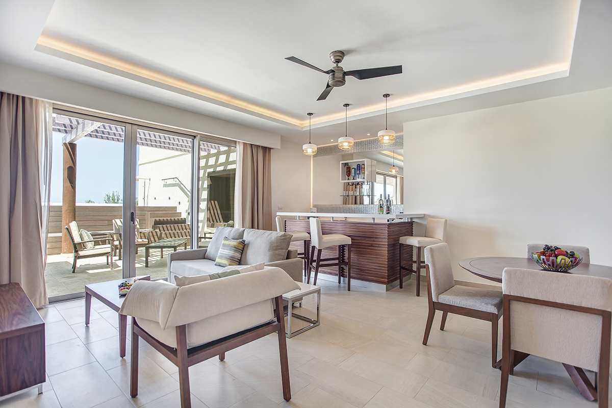 Luxury Penthouse One Bedroom Living Area