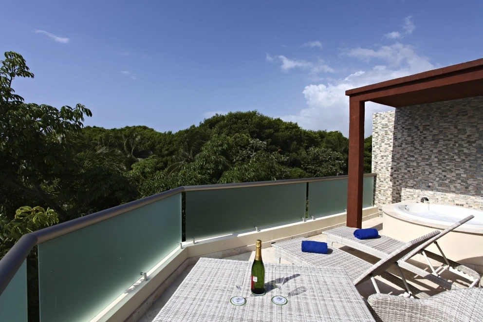 Sandos Caracol Select Club Penthouse terrace view