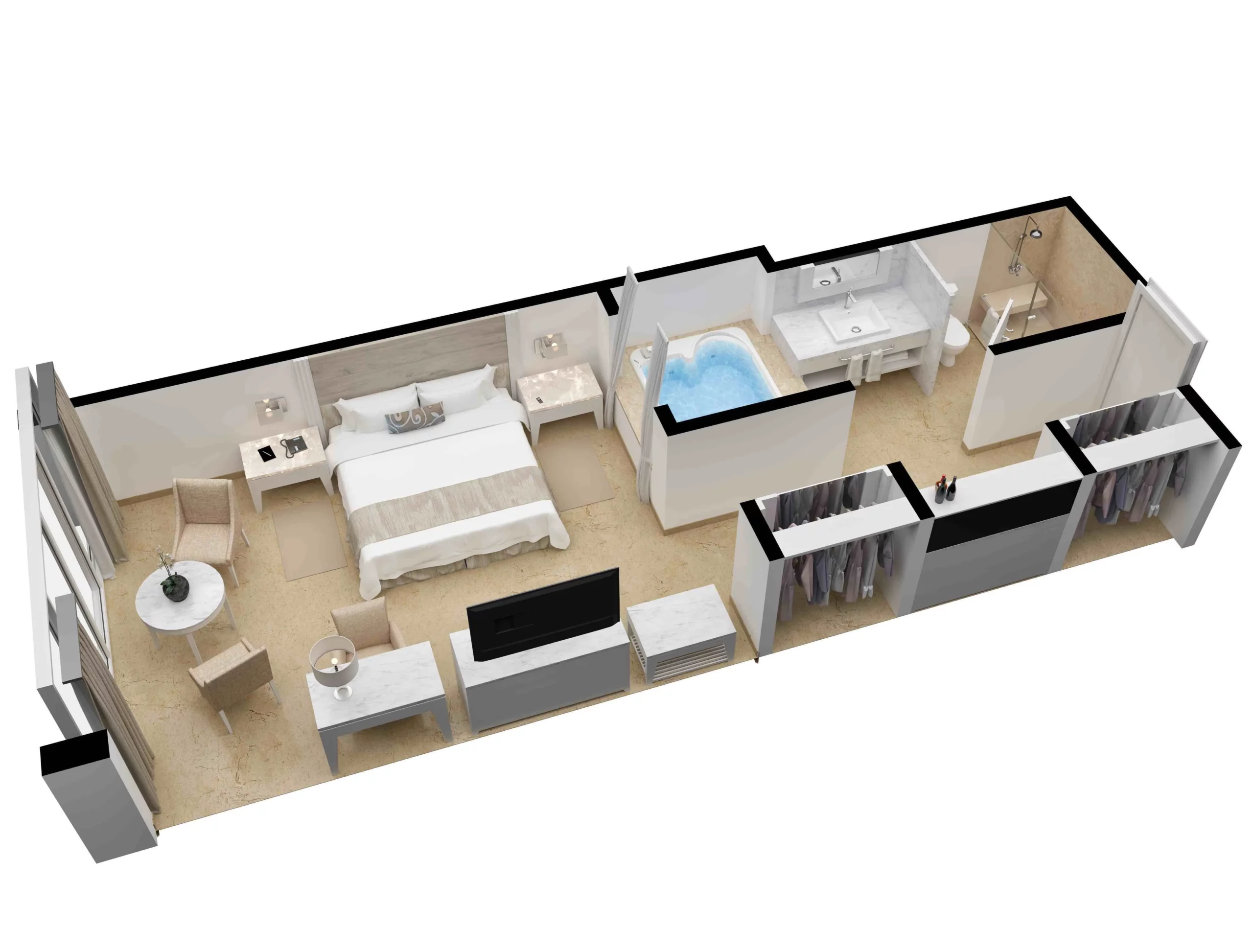 Royale Deluxe Lagoon View Layout — Le Blanc Cancun