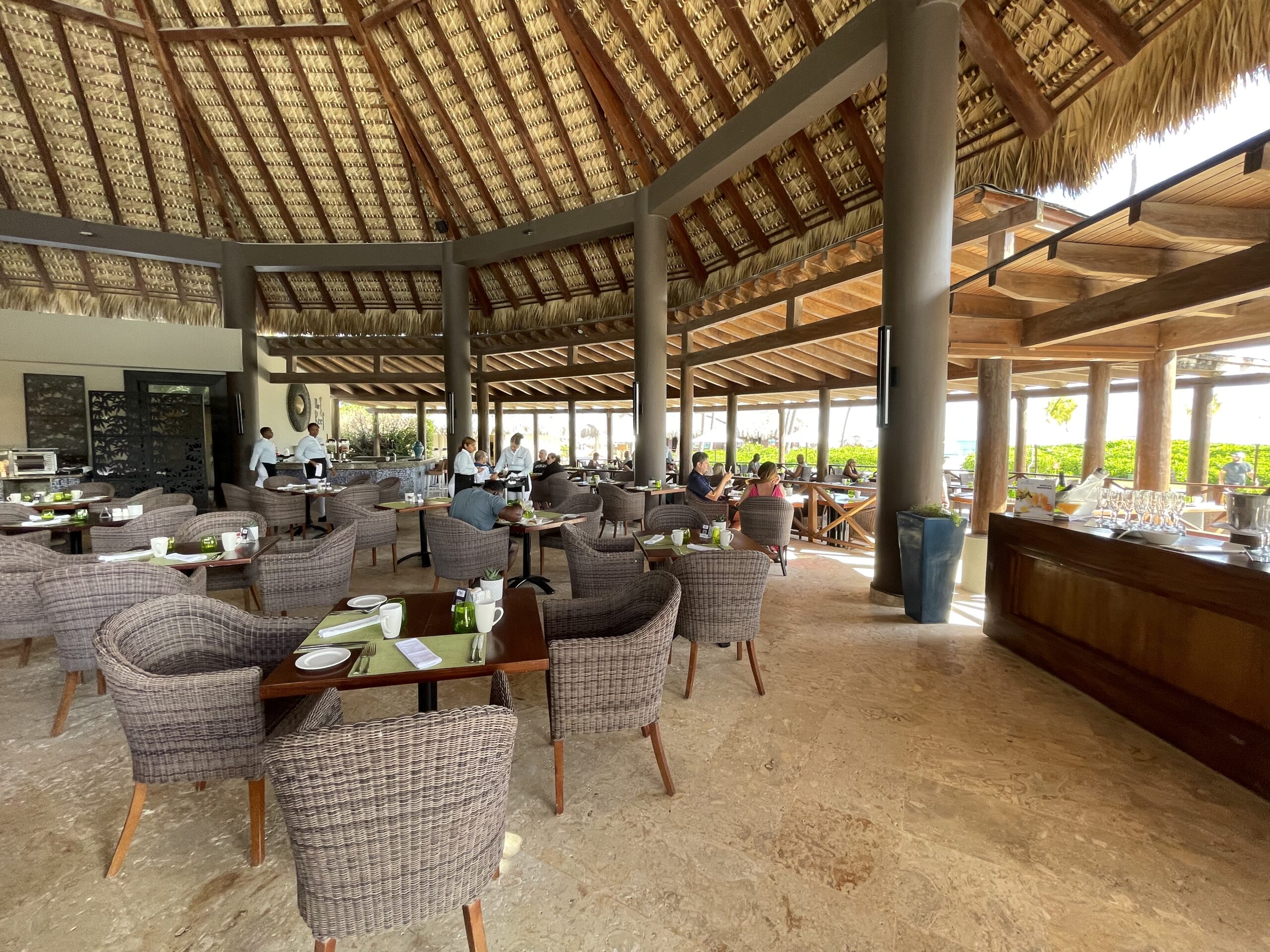 Olio Restaurant reception setup — Secrets Royal Beach Punta Cana
