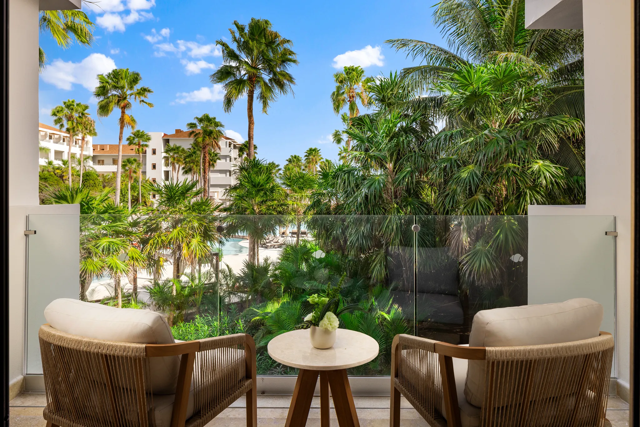 Junior Suite Garden View terrace — Secrets Playa Mujeres