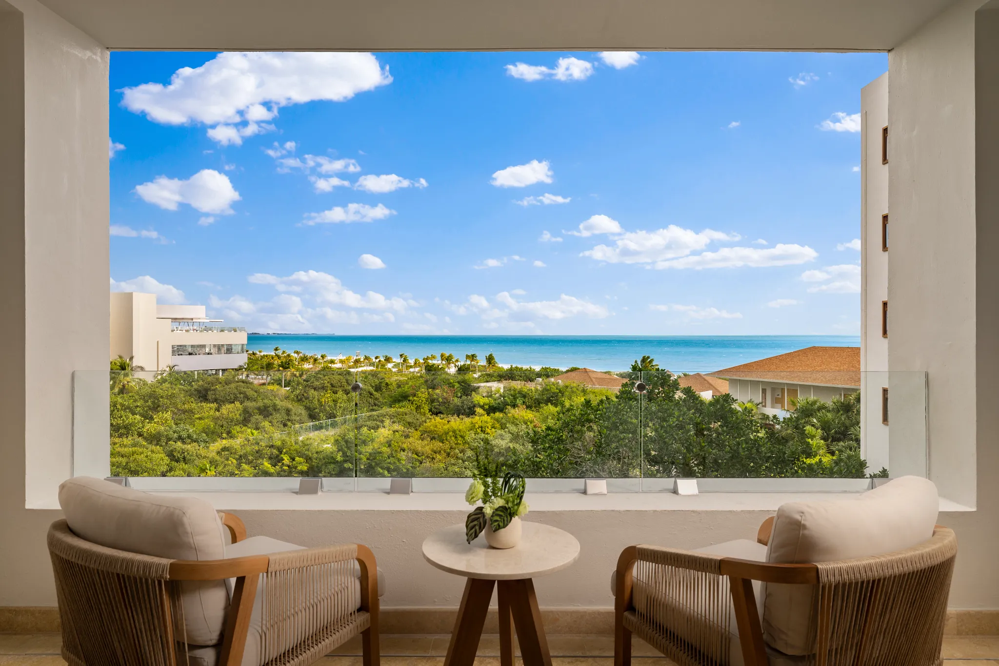 Junior Suite Ocean View terrace — Secrets Playa Mujeres
