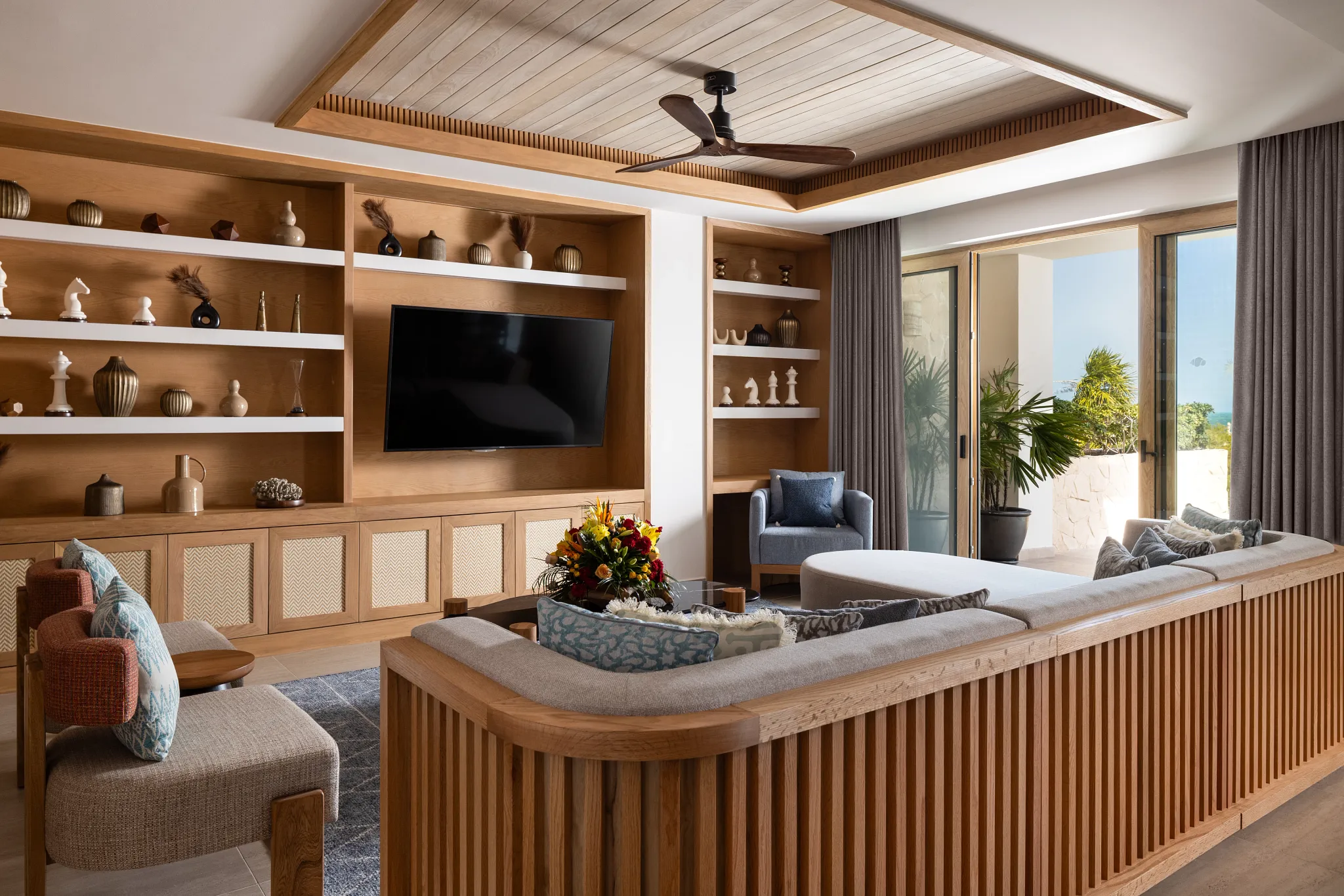 Presidential Suite living area — Secrets Playa Mujeres