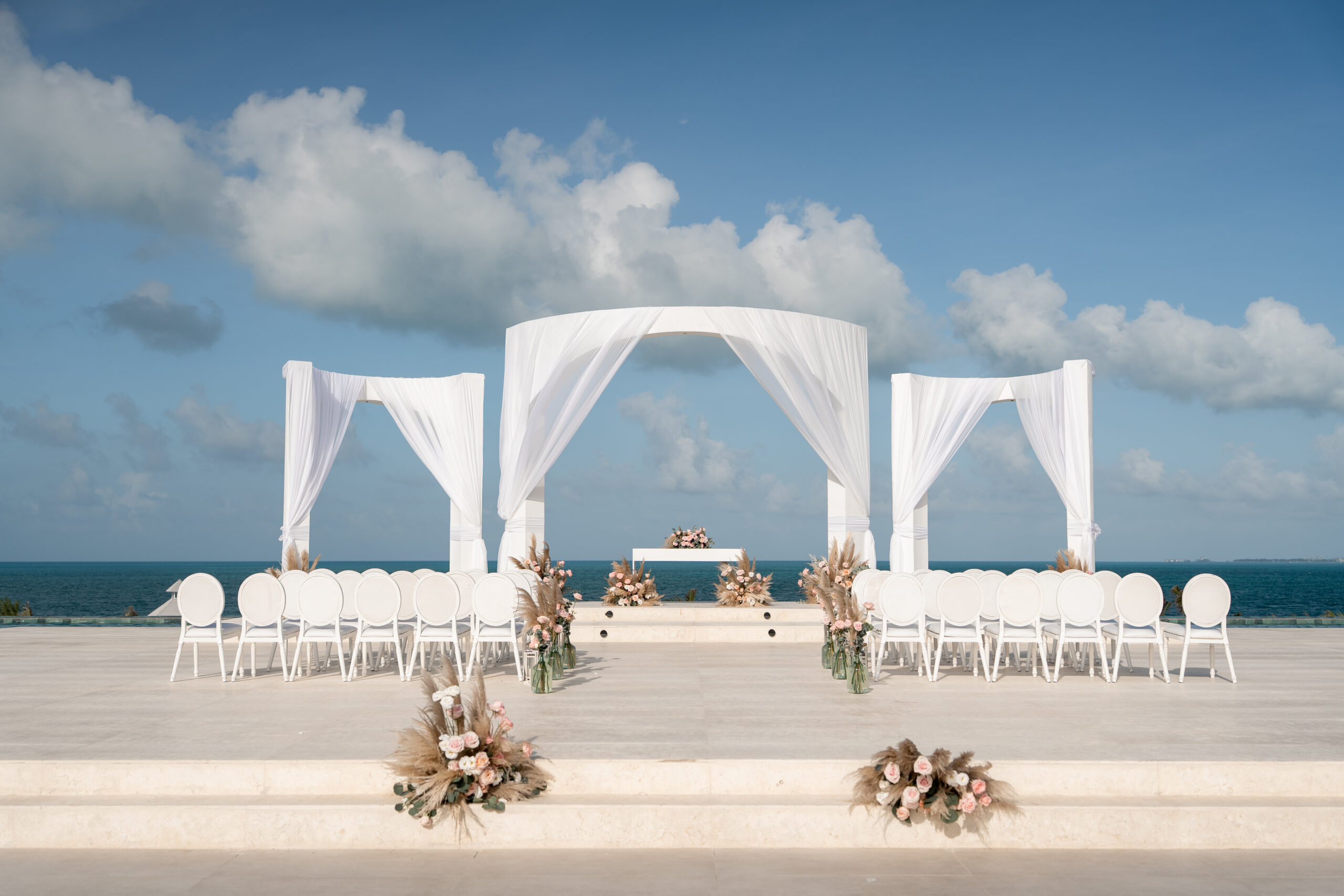 Sky Wedding Gazebo ceremony at Majestic Mirage