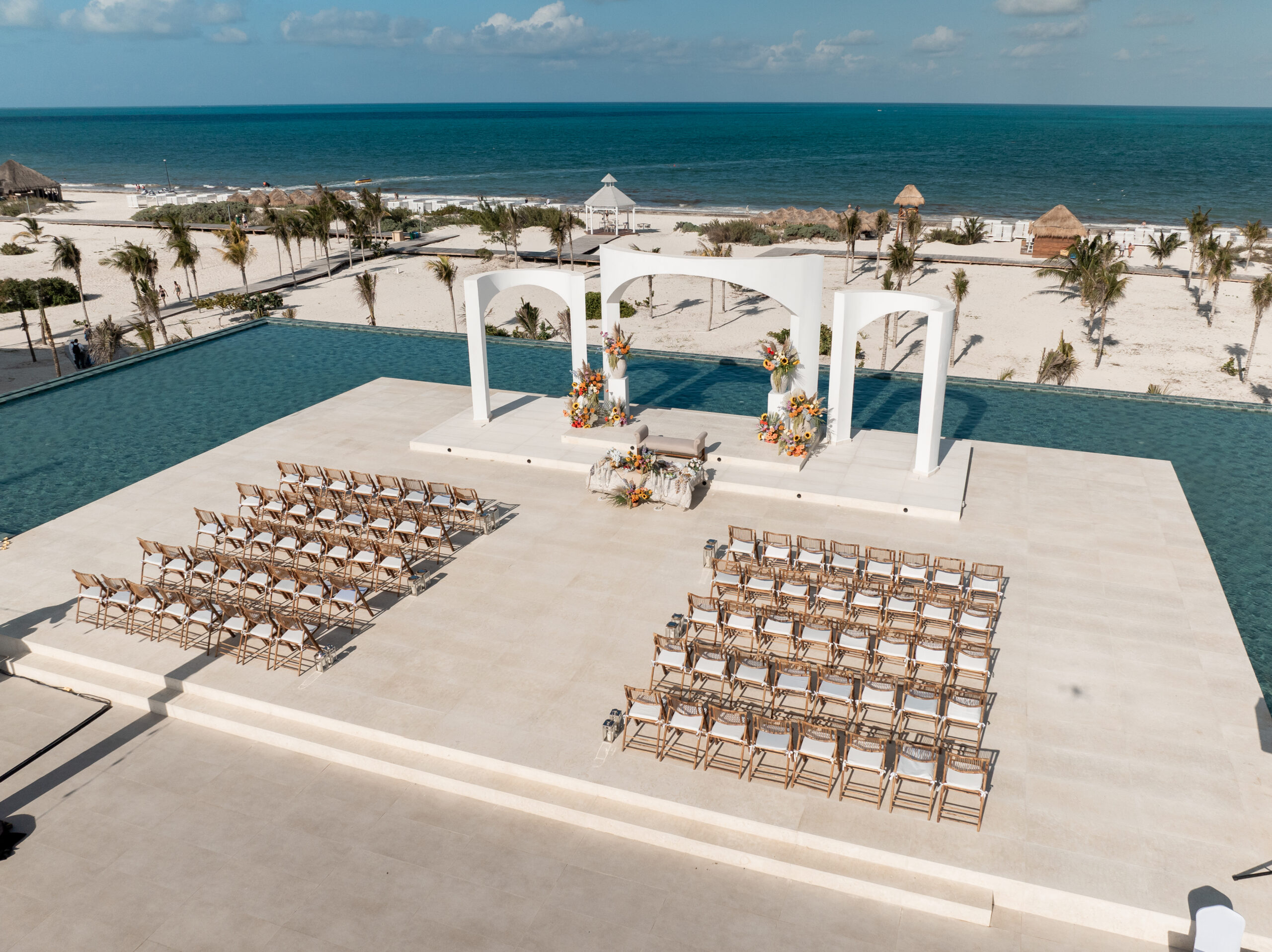 Sky Wedding Gazebo rooftop ceremony