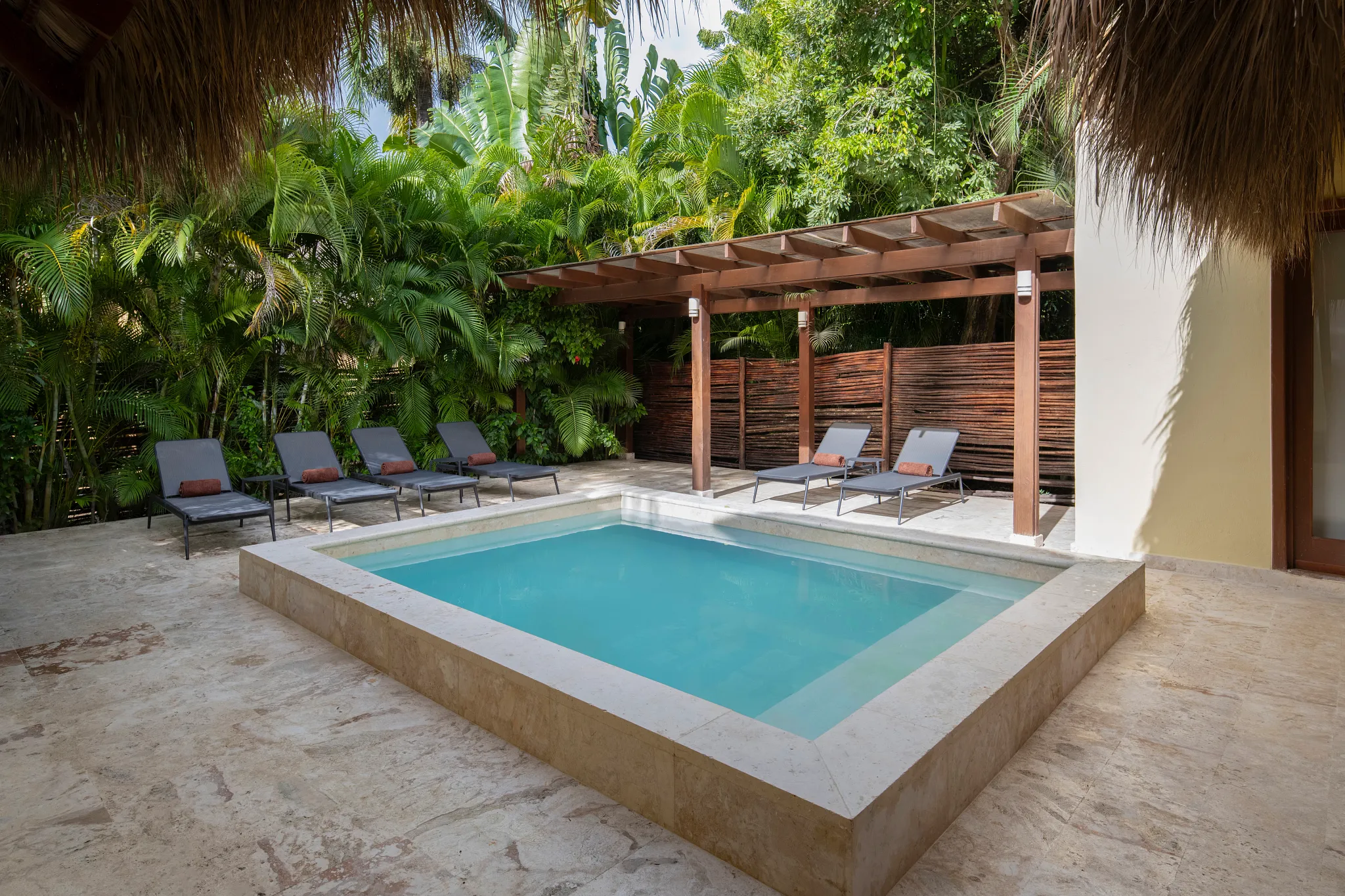 Caney Three Bedroom Villa Terrace and Plunge Pool at Zoëtry Agua Punta Cana