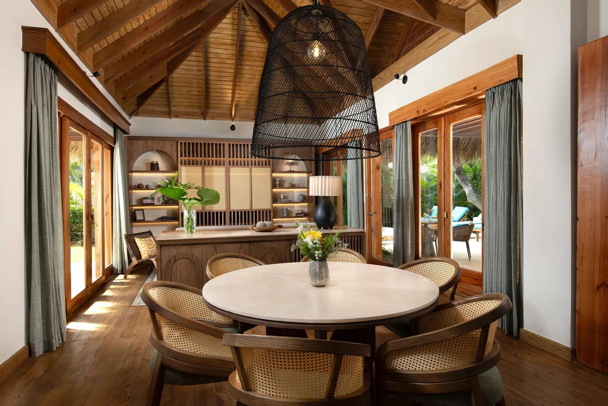 Caribe Two Bedroom Villa Dining Area at Zoëtry Agua Punta Cana