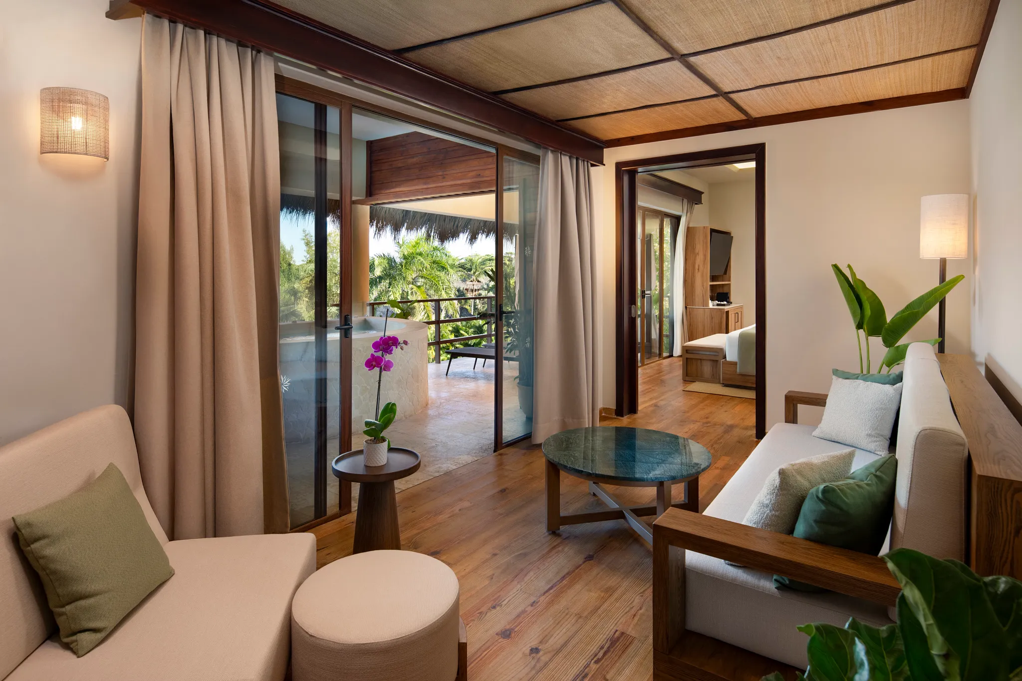 Penthouse Suite Ocean View Living Area at Zoëtry Agua Punta Cana