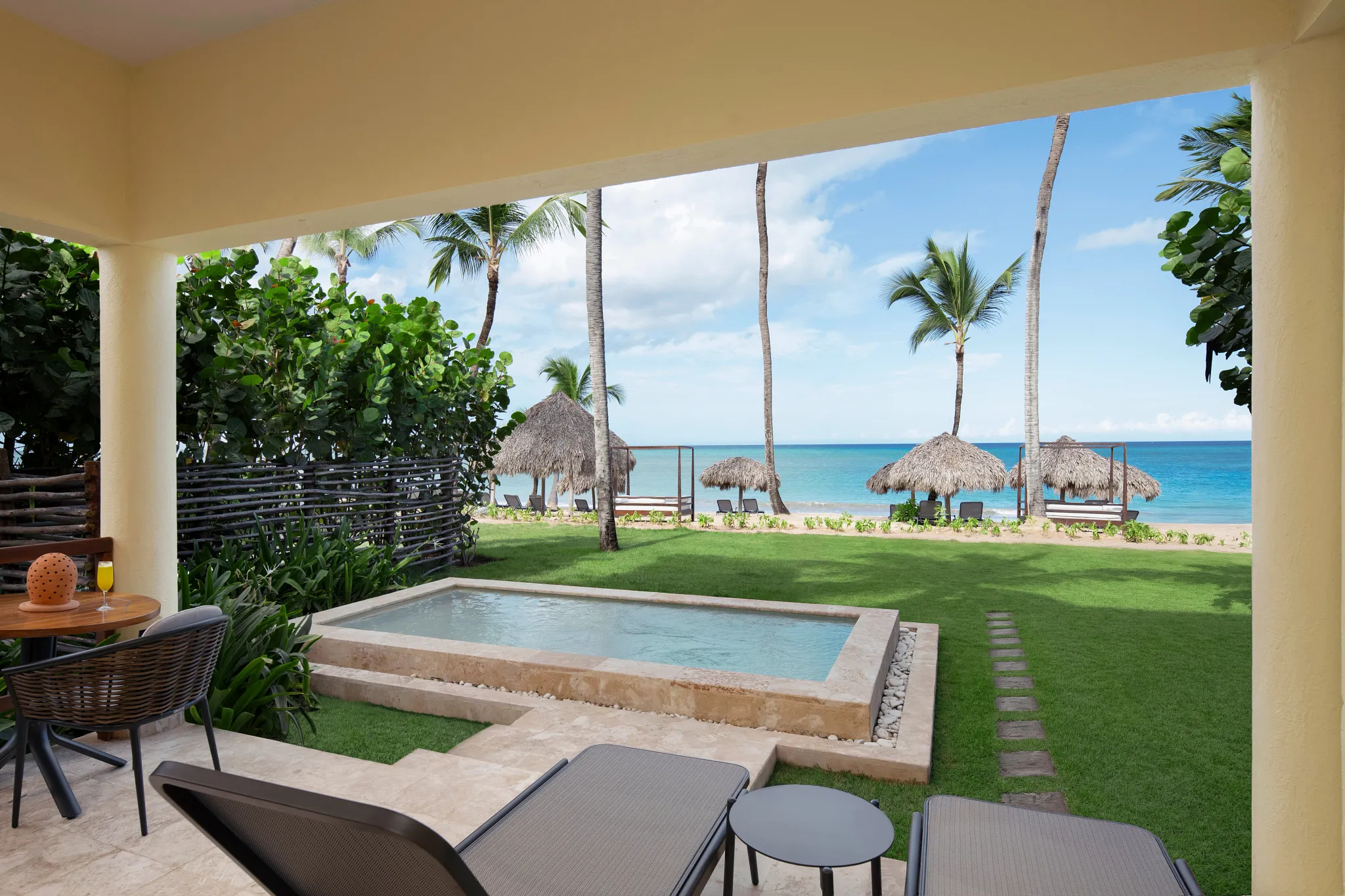 Premium Ocean Front Suite King with Plunge Pool Terrace at Zoëtry Agua Punta Cana