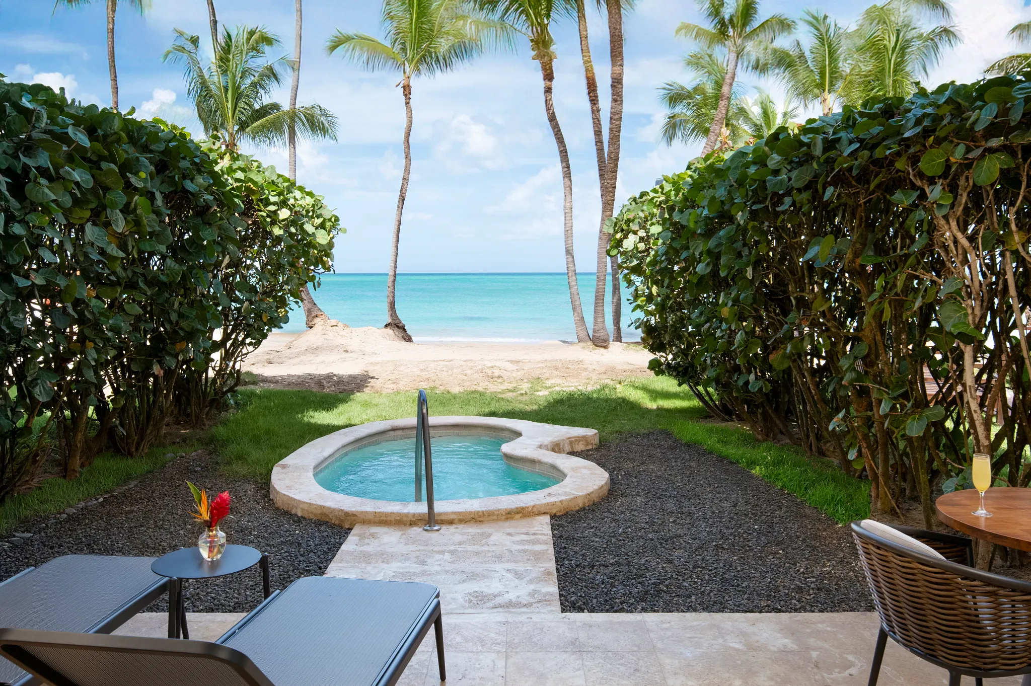 Premium Ocean Front Suite King with Plunge Pool Terrace View at Zoëtry Agua Punta Cana