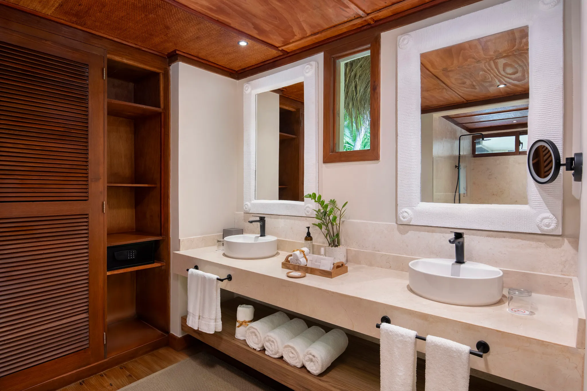 Superior Suite Pool View Bathroom at Zoëtry Agua Punta Cana