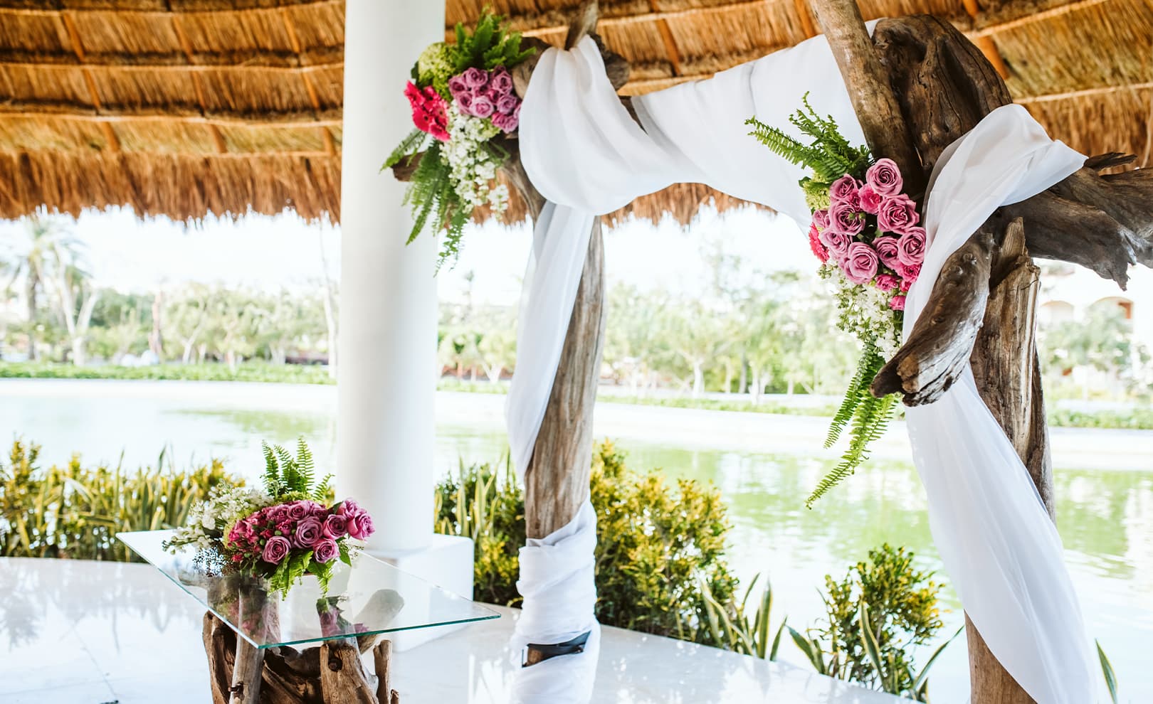 Lily Garden Gazebo view — Moon Palace The Grand Cancun