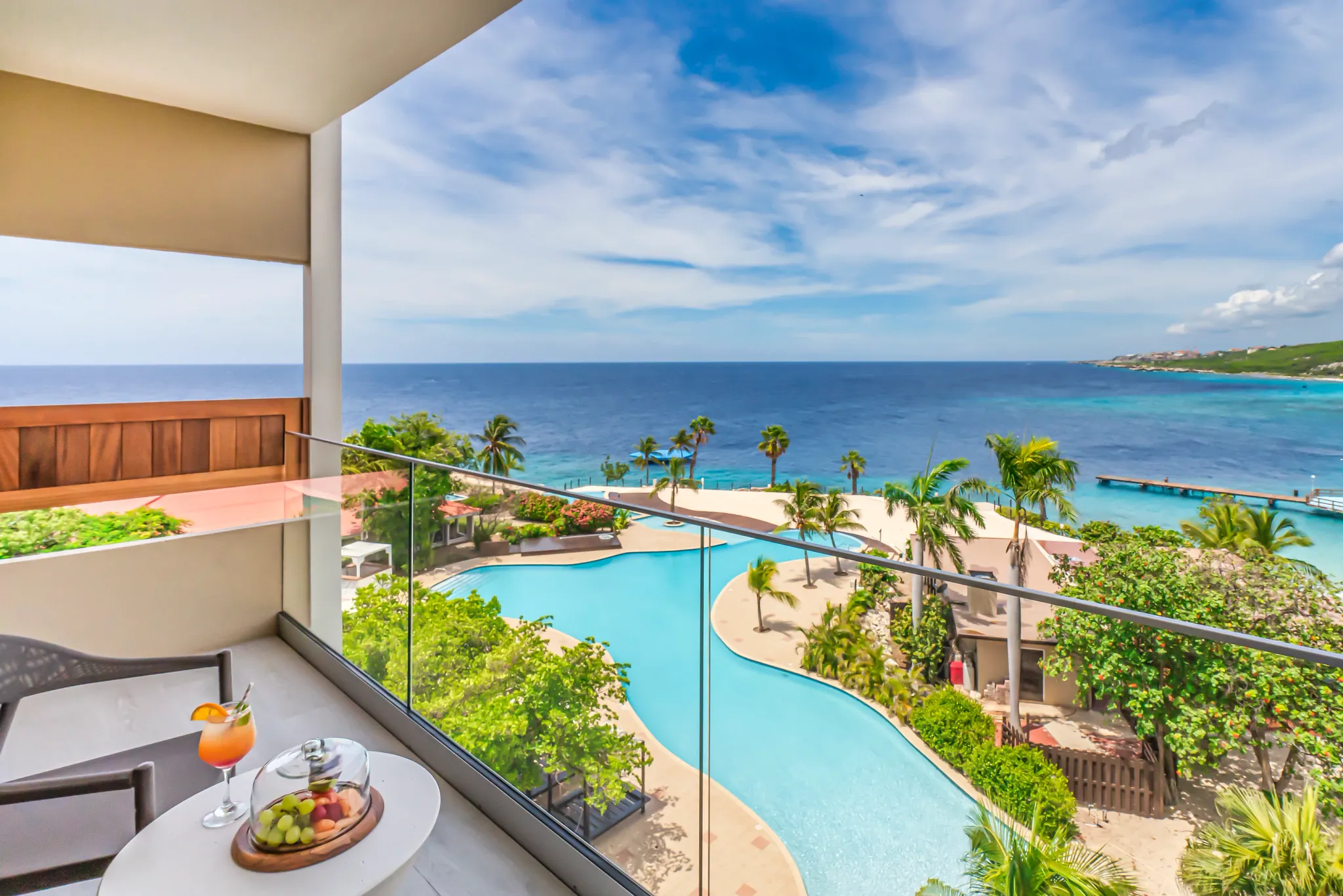 Preferred Club Junior Suite Ocean View Terrace — Dreams Curaçao