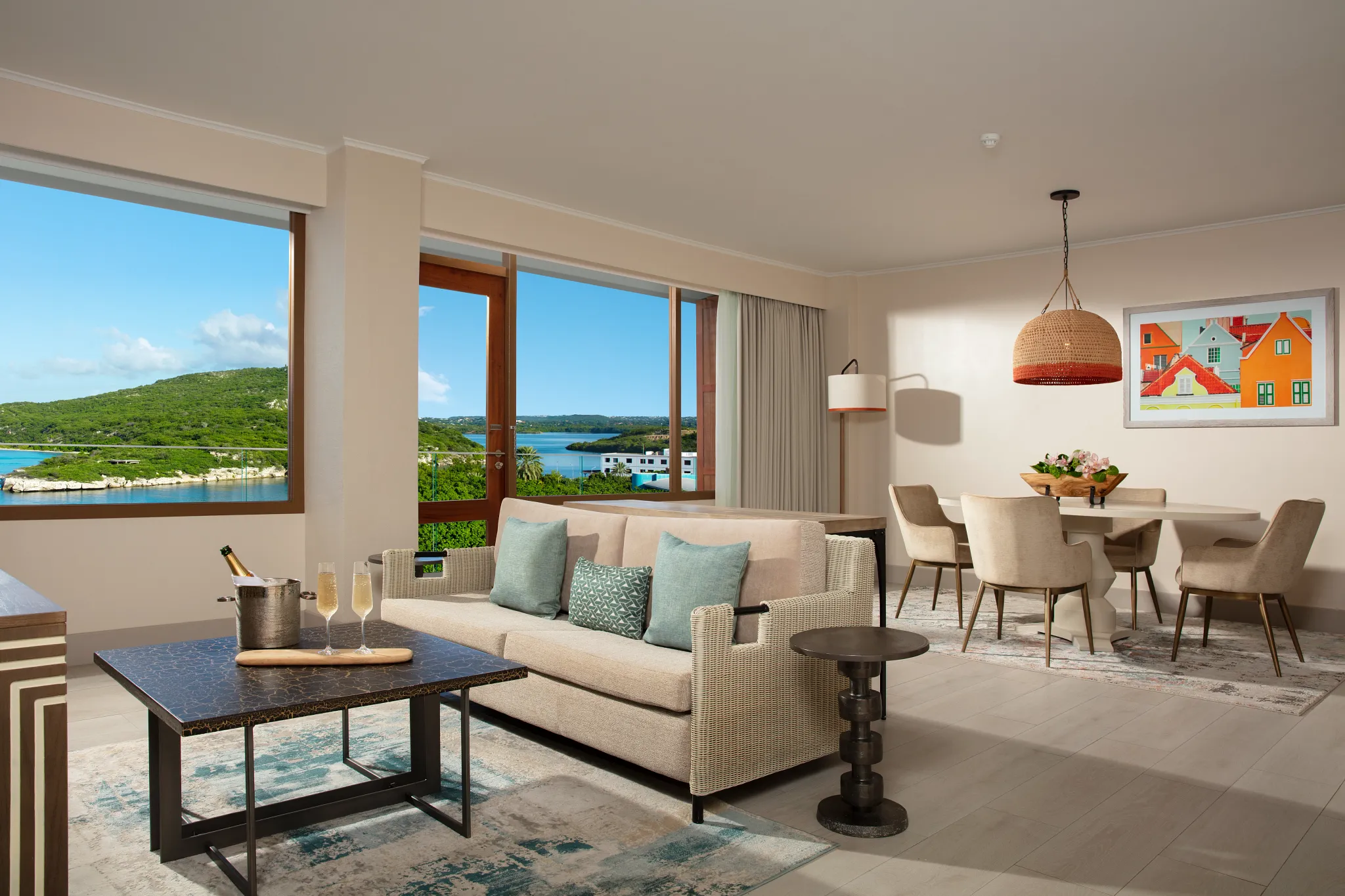 Preferred Club Presidential Suite Living Area — Dreams Curaçao